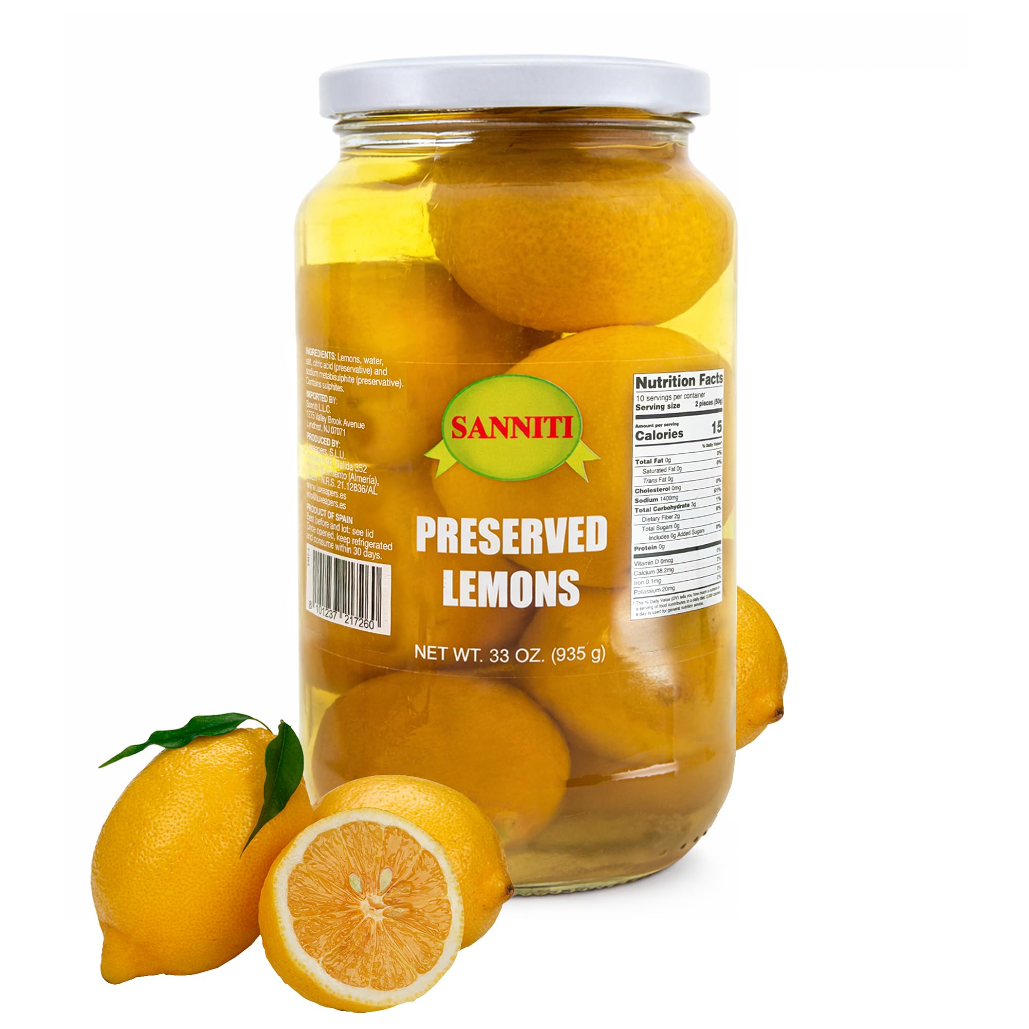 Lemon出品 Amazon.com: Sanniti Preserved Lemons, 33 oz – Whole Preserved